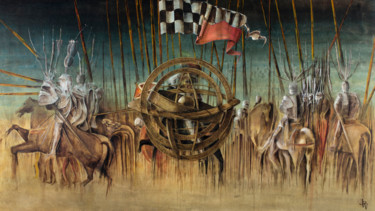 Peinture intitulée "LA BATAILLE DE SAN…" par Jean-Philippe Vallon, Œuvre d'art originale