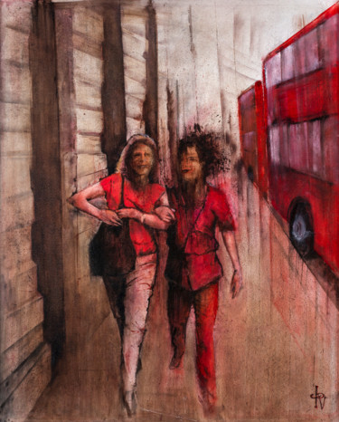 Peinture intitulée "REGENT STREET.jpg" par Jean-Philippe Vallon, Œuvre d'art originale, Huile