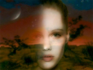 Digital Arts titled "visage 3.jpg" by Jean-Pierre Gueret, Original Artwork, Photo Montage