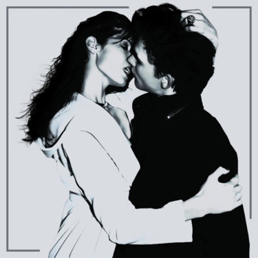 Digital Arts titled "Couple N&B 2.jpg" by Jean-Pierre Gueret, Original Artwork, Photo Montage