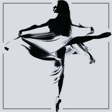 数字艺术 标题为“Danseuse N&B 1.jpg” 由Jean-Pierre Gueret, 原创艺术品, 照片蒙太奇