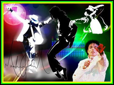 Digital Arts titled "Michaël Jackson.jpg" by Jean-Pierre Gueret, Original Artwork, Photo Montage