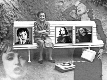 Digitale Kunst getiteld "La Môme.jpg" door Jean-Pierre Gueret, Origineel Kunstwerk, Foto Montage