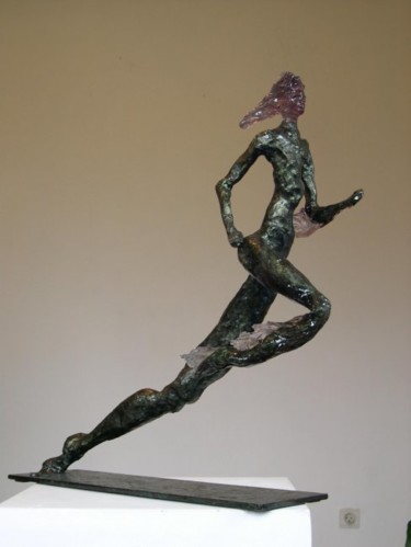 Sculpture intitulée "sprinteur" par Jean-Pierre Bunel, Œuvre d'art originale, Autre