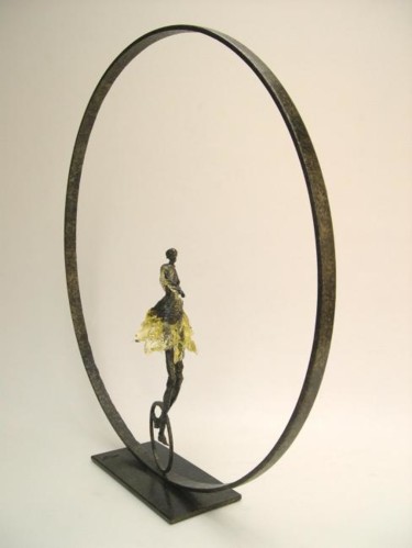 Sculpture titled "la roue ultime" by Jean-Pierre Bunel, Original Artwork, Other