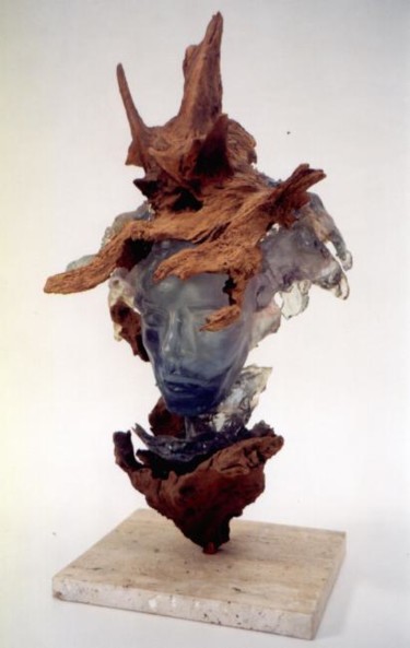 Sculpture intitulée "Lorenzo" par Jean-Pierre Bunel, Œuvre d'art originale, Bois