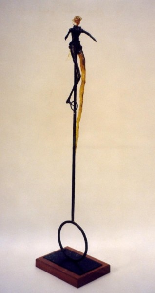 Sculpture titled "le monocycle" by Jean-Pierre Bunel, Original Artwork, Other