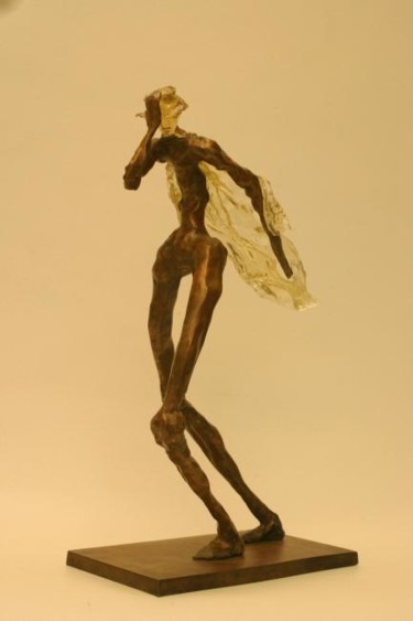 Sculpture intitulée "le vent" par Jean-Pierre Bunel, Œuvre d'art originale, Métaux
