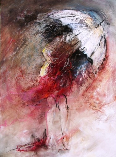 Peinture intitulée "Face au vent" par Jean-Pierre Lenas, Œuvre d'art originale, Huile