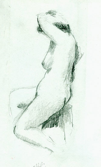 Dessin intitulée "nue9.jpg" par Jean-Pierre Pépin, Œuvre d'art originale