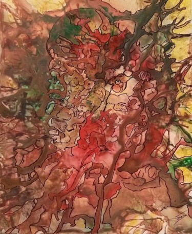 a vous de le déterminer. Peinture intitulée "a vous de le déterm…" par Jouane, Œuvre d'art originale, Acrylique