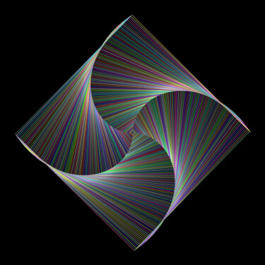 Цифровое искусство под названием "Vortex - #1483" - Jeb Gaither, Подлинное произведение искусства, 2D Цифровая Работа