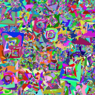 Digital Arts titled "Hidden Flowers - #1…" by Jeb Gaither, Original Artwork, 2D Digital Work