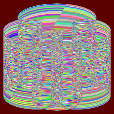 Цифровое искусство под названием "Glasses - #1490" - Jeb Gaither, Подлинное произведение искусства, 2D Цифровая Работа