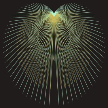 Digitale Kunst mit dem Titel "Wings - #1510" von Jeb Gaither, Original-Kunstwerk, 2D digitale Arbeit