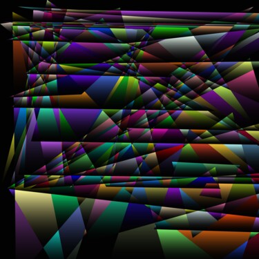 Digital Arts με τίτλο "Folded Fabric - #15…" από Jeb Gaither, Αυθεντικά έργα τέχνης, 2D ψηφιακή εργασία