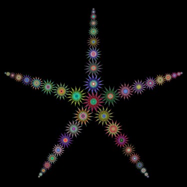 Digital Arts titled "Star Of Stars 1 - #…" by Jeb Gaither, Original Artwork, 2D Digital Work