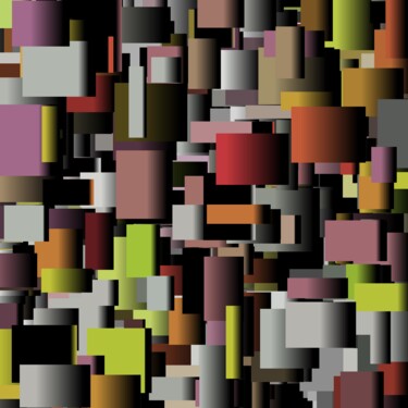 Arts numériques intitulée "Structures #1376" par Jeb Gaither, Œuvre d'art originale, Travail numérique 2D