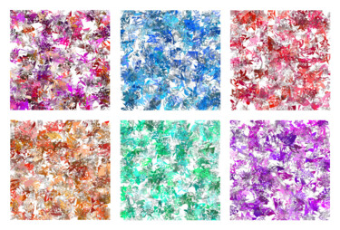 Digital Arts titled "Colorful Panels #13…" by Jeb Gaither, Original Artwork, 2D Digital Work