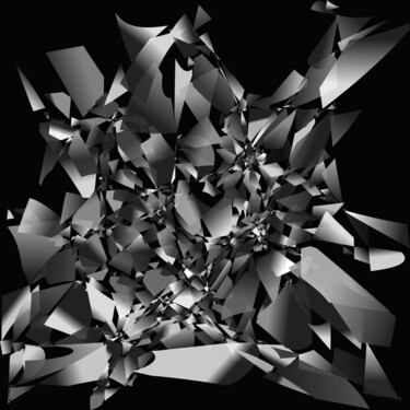 Arts numériques intitulée "Metal Shards #1614" par Jeb Gaither, Œuvre d'art originale, Travail numérique 2D