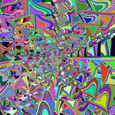 Digitale Kunst getiteld "Colorful Complexity…" door Jeb Gaither, Origineel Kunstwerk, 2D Digital Work