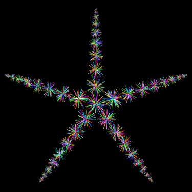 Digital Arts titled "Star #1649" by Jeb Gaither, Original Artwork, 2D Digital Work
