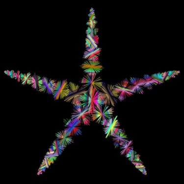 Digital Arts titled "Star #1650" by Jeb Gaither, Original Artwork, 2D Digital Work