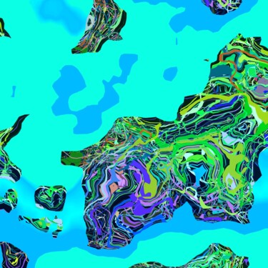 Digital Arts titled "Islands In A Sea #1…" by Jeb Gaither, Original Artwork, 2D Digital Work