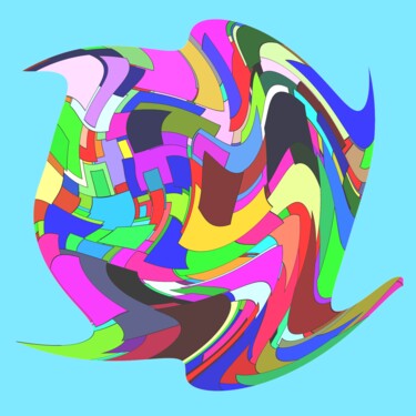 Digital Arts titled "AbstractShape #1690" by Jeb Gaither, Original Artwork, 2D Digital Work