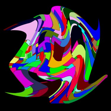 Artes digitais intitulada "Colorful Abstractio…" por Jeb Gaither, Obras de arte originais, Trabalho Digital 2D
