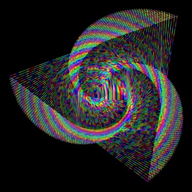 Digital Arts titled "Triangular Vortex #…" by Jeb Gaither, Original Artwork, 2D Digital Work