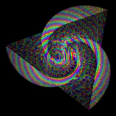 Triangular Vortex #1710 Digital Arts titled "Triangular Vortex #…" by Jeb Gaither, Original Artwork, 2D Digital Work