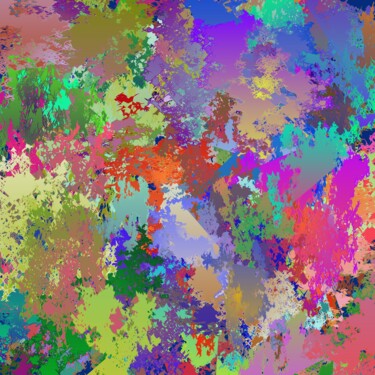 Digital Arts titled "Color Forest #1724" by Jeb Gaither, Original Artwork, 2D Digital Work
