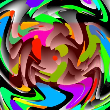 Digitale Kunst getiteld "Abstract Shapes #17…" door Jeb Gaither, Origineel Kunstwerk, 2D Digital Work