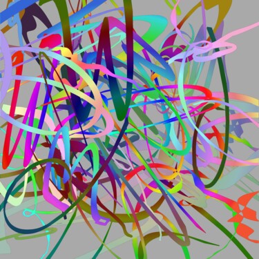 Цифровое искусство под названием "Abstraction #1735" - Jeb Gaither, Подлинное произведение искусства, 2D Цифровая Работа