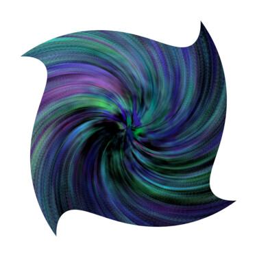Цифровое искусство под названием "Abstract Swirl #1741" - Jeb Gaither, Подлинное произведение искусства, 2D Цифровая Работа