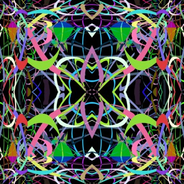 Digitale Kunst getiteld "Complex Pattern #17…" door Jeb Gaither, Origineel Kunstwerk, 2D Digital Work