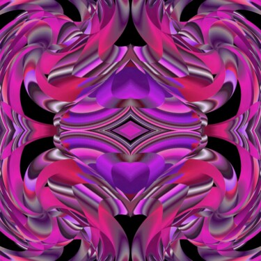 Digitale Kunst mit dem Titel "Royal Purple #1777" von Jeb Gaither, Original-Kunstwerk, 2D digitale Arbeit