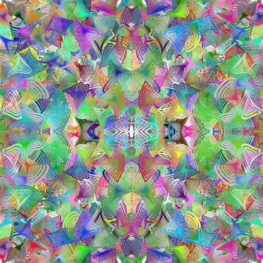 Digitale Kunst mit dem Titel "Pastel Reflections…" von Jeb Gaither, Original-Kunstwerk, 2D digitale Arbeit