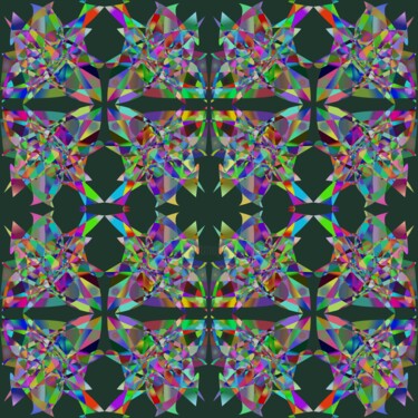 Digitale Kunst mit dem Titel "Multifaceted Reflec…" von Jeb Gaither, Original-Kunstwerk, 2D digitale Arbeit