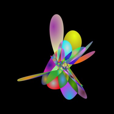 Digitale Kunst mit dem Titel "Colorful Abstractio…" von Jeb Gaither, Original-Kunstwerk, 2D digitale Arbeit