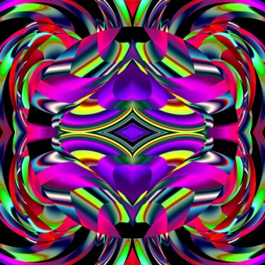 Digitale Kunst mit dem Titel "Colorful Pattern #1…" von Jeb Gaither, Original-Kunstwerk, 2D digitale Arbeit