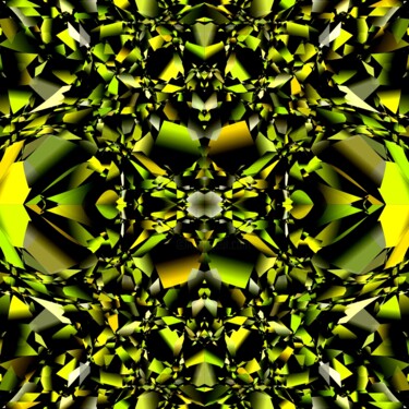 Digitale Kunst mit dem Titel "Yellow Reflections…" von Jeb Gaither, Original-Kunstwerk, 2D digitale Arbeit