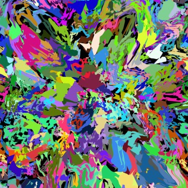 Цифровое искусство под названием "Splashes Of Color #…" - Jeb Gaither, Подлинное произведение искусства, 2D Цифровая Работа