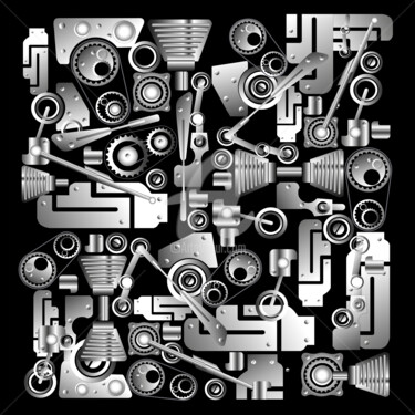 Grafika cyfrowa / sztuka generowana cyfrowo zatytułowany „GIOCODIGITALE” autorstwa Jebell, Oryginalna praca, 2D praca cyfrowa