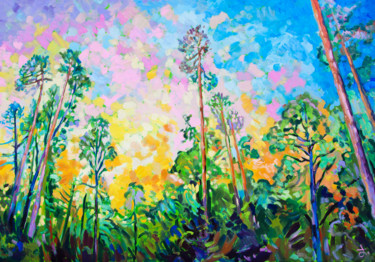 Pintura titulada "Pines" por Jakub Jecminek, Obra de arte original, Oleo