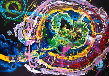 Painting titled "Universe 18-450 ori…" by Jakub Jecminek, Original Artwork, Acrylic