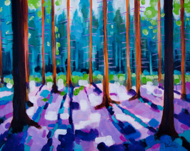 Painting titled "Forest 2017-976" by Jakub Jecminek, Original Artwork, Acrylic