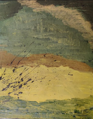 Pittura intitolato "Composition abstrai…" da Salgar, Opera d'arte originale, Acrilico