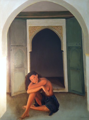 Malerei mit dem Titel "Seraglio gate" von Jeden, Original-Kunstwerk, Öl